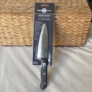 New Unopened with Case Cuisinart 6” Classic  Chef Knife Stainless Steel